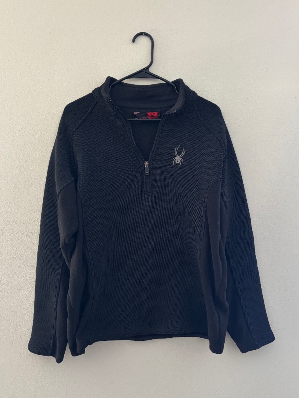 Spyder Black Thick Quarter Zip